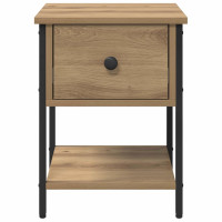 Produktbild för Sängbord 2 pcs Artisan Ek 34 x 35,5 x 45 cm Konstruerat trä