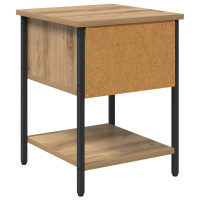 Produktbild för Sängbord 2 pcs Artisan Ek 34 x 35,5 x 45 cm Konstruerat trä