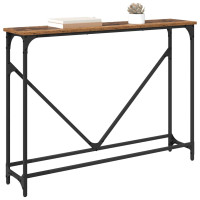 Produktbild för Konsolbord Gammalt trä 102 x 23 x 75 cm Konstruerat trä