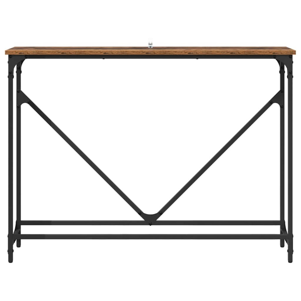 Produktbild för Konsolbord Gammalt trä 102 x 23 x 75 cm Konstruerat trä