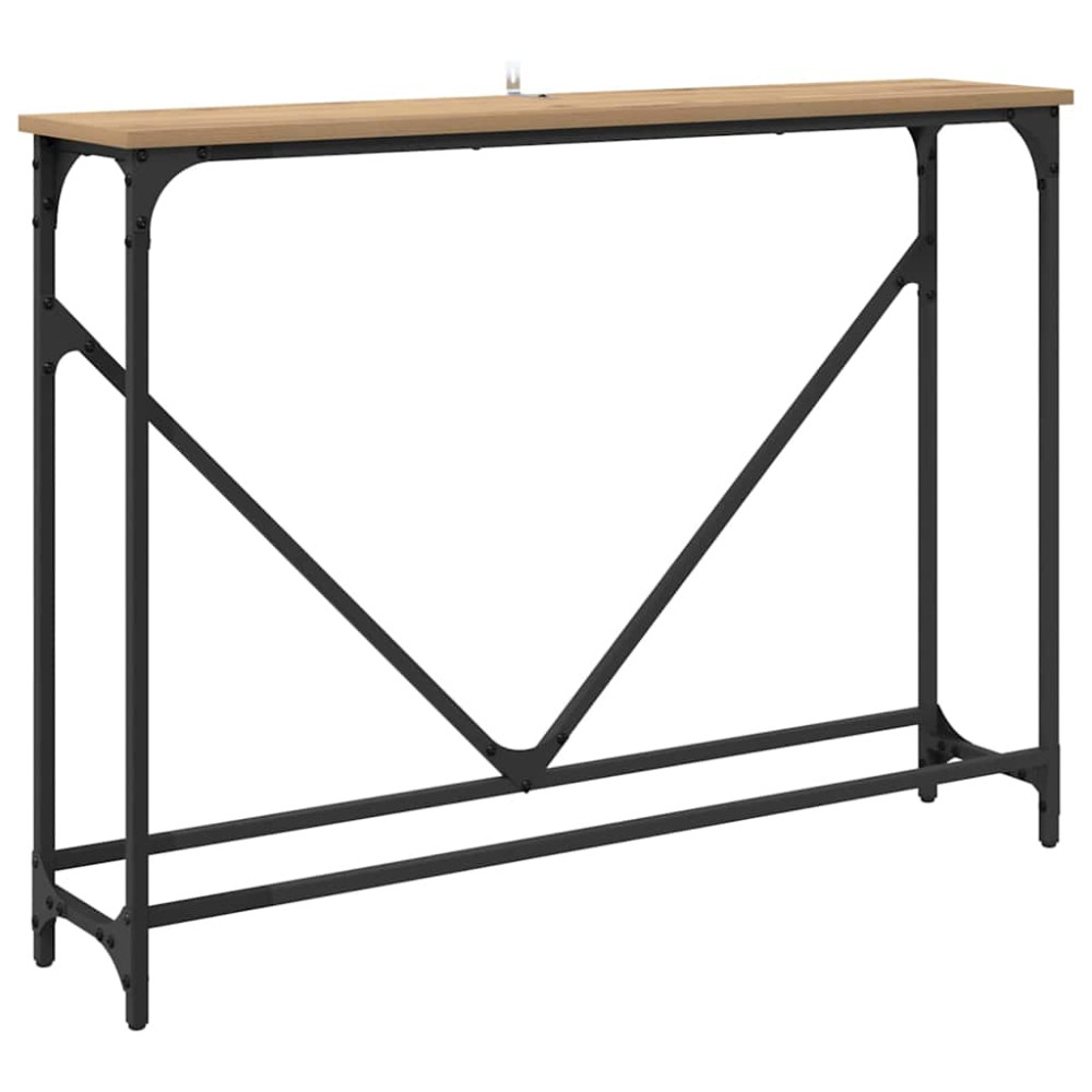 Produktbild för Konsolbord Artisan Ek 102 x 23 x 75 cm Konstruerat trä