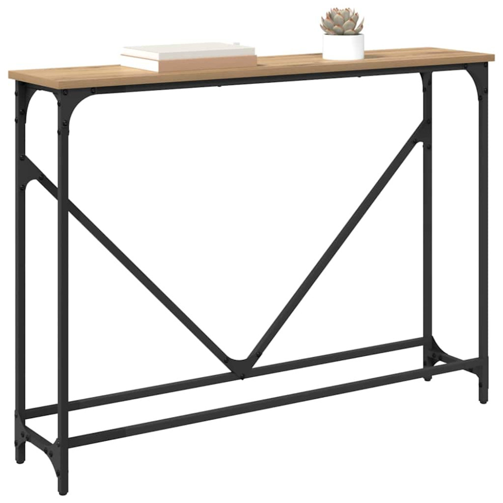 Produktbild för Konsolbord Artisan Ek 102 x 23 x 75 cm Konstruerat trä