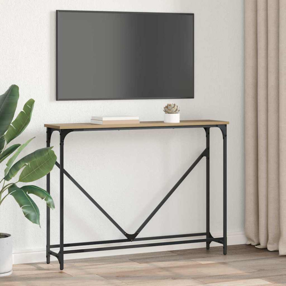 Produktbild för Konsolbord Artisan Ek 102 x 23 x 75 cm Konstruerat trä