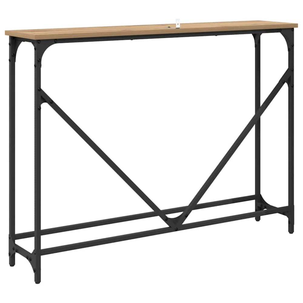 Produktbild för Konsolbord Artisan Ek 102 x 23 x 75 cm Konstruerat trä