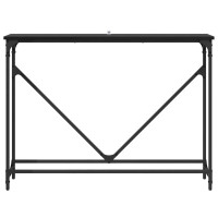Produktbild för Konsolbord Svart Ek 102 x 23 x 75 cm Konstruerat trä