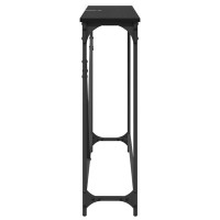 Produktbild för Konsolbord Svart Ek 102 x 23 x 75 cm Konstruerat trä