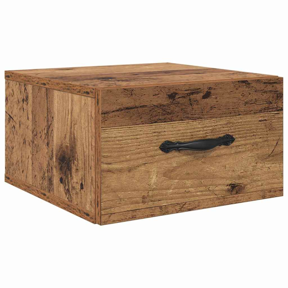Produktbild för Nattduksbord Gammalt trä 35 x 35 x 20 cm Konstruerat trä