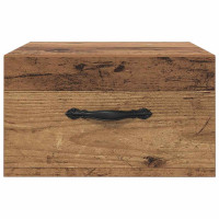 Produktbild för Nattduksbord Gammalt trä 35 x 35 x 20 cm Konstruerat trä