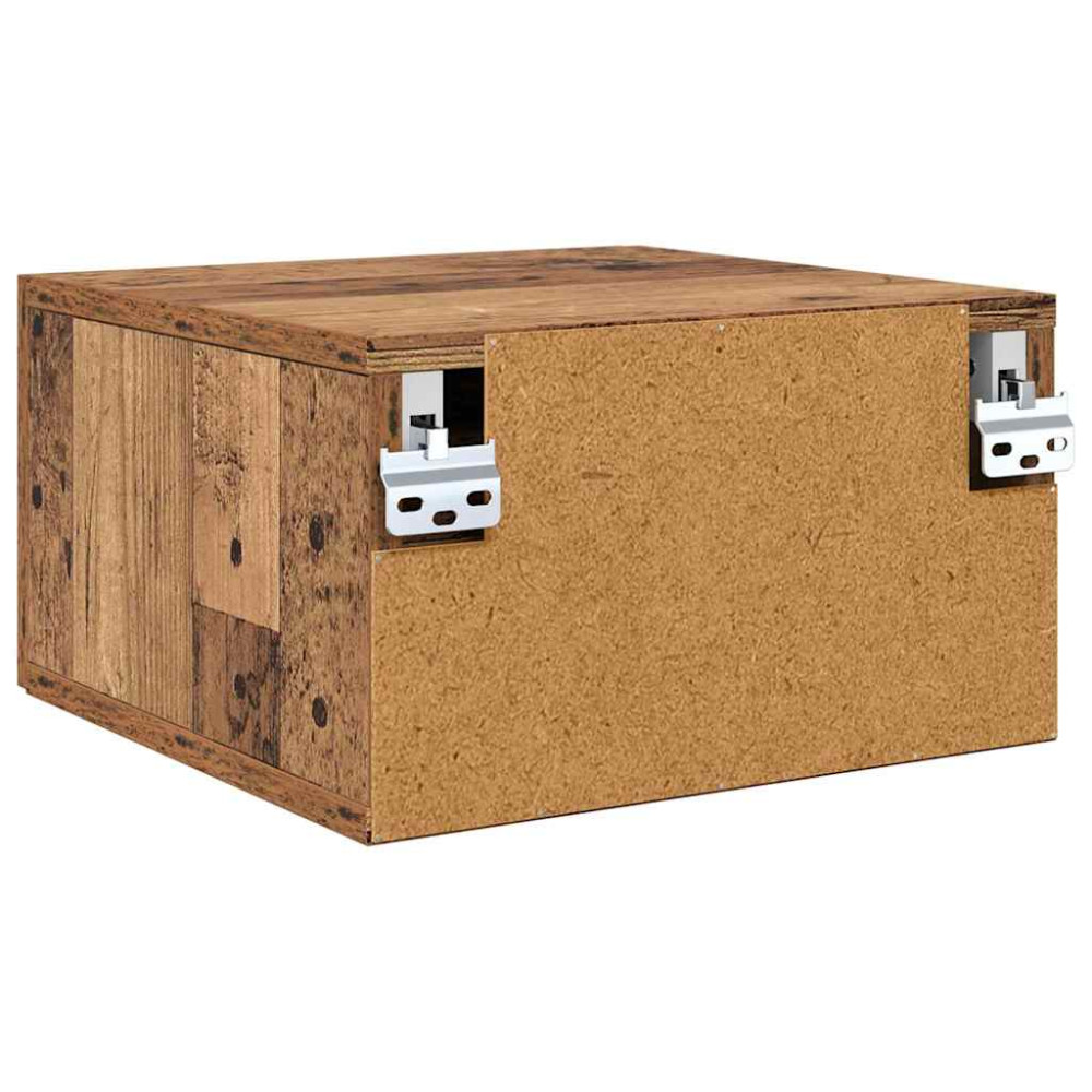 Produktbild för Nattduksbord 2 pcs Gammalt trä 35 x 35 x 20 cm Konstruerat trä