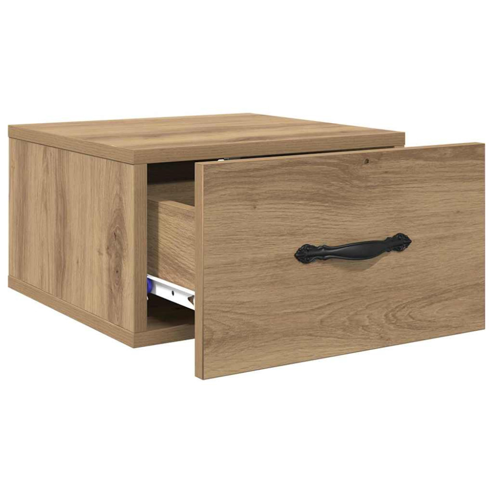 Produktbild för Nattduksbord 2 pcs artisan ek 35 x 35 x 20 cm Konstruerat trä