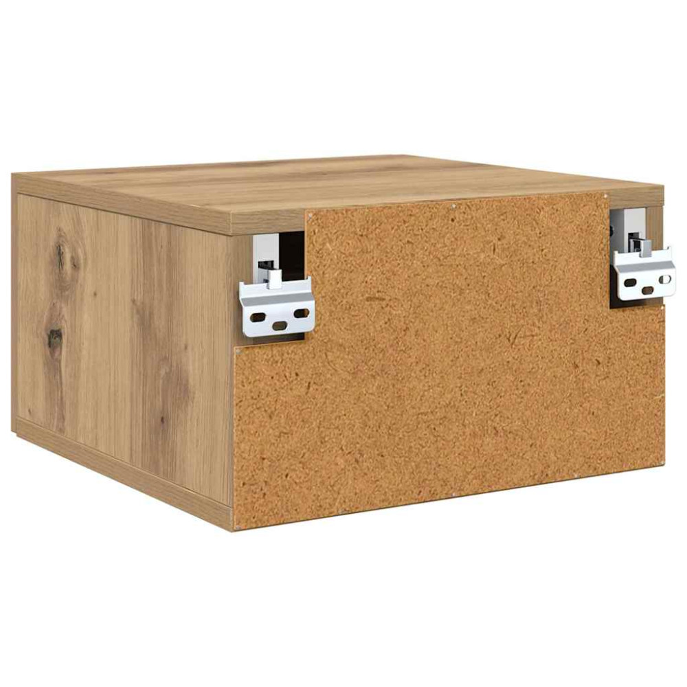 Produktbild för Nattduksbord 2 pcs artisan ek 35 x 35 x 20 cm Konstruerat trä