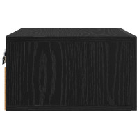 Produktbild för Nattduksbord 2 pcs Svart ek 35 x 35 x 20 cm Konstruerat trä
