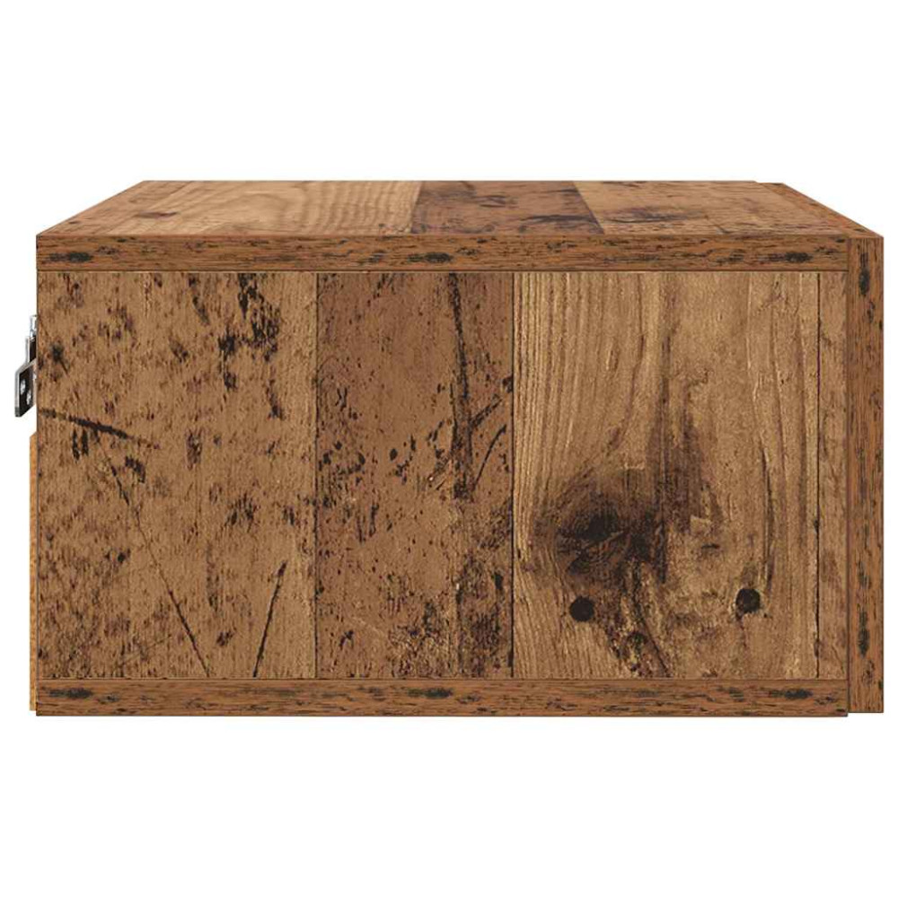 Produktbild för Nattduksbord Gammalt trä 35 x 35 x 20 cm Konstruerat trä