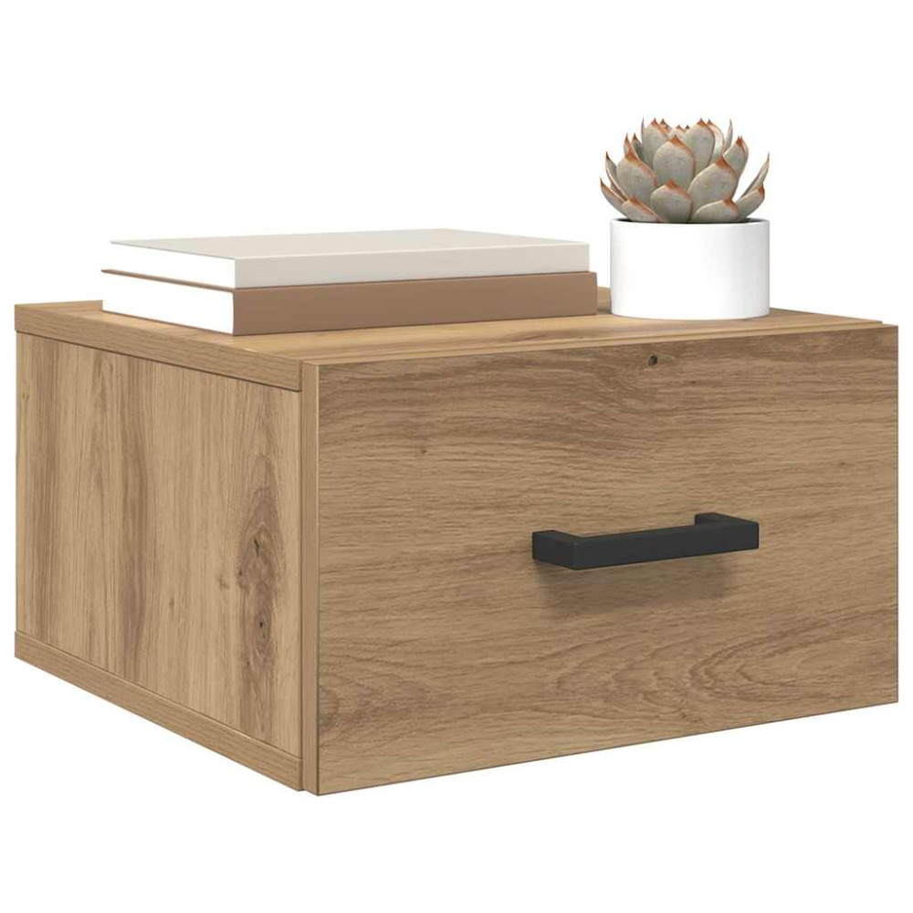 Produktbild för Nattduksbord artisan ek 35 x 35 x 20 cm Konstruerat trä