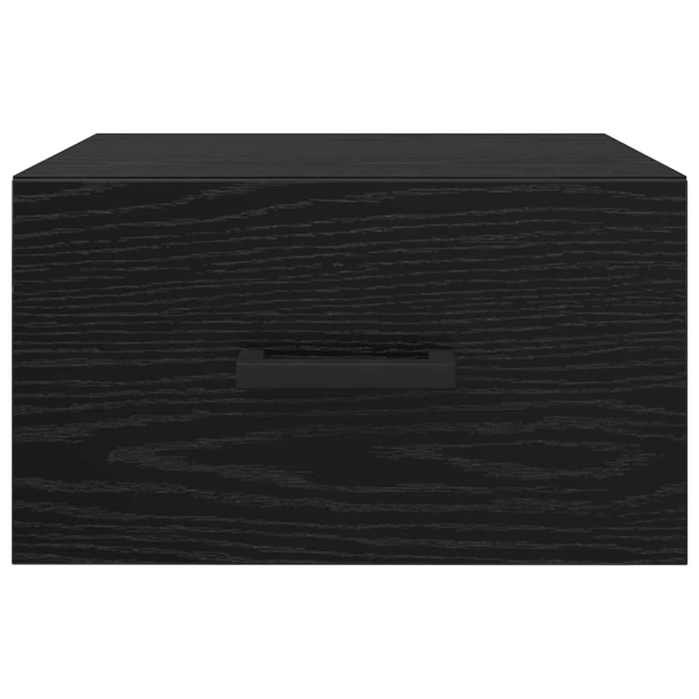 Produktbild för Nattduksbord 2 pcs Svart ek 35 x 35 x 20 cm Konstruerat trä