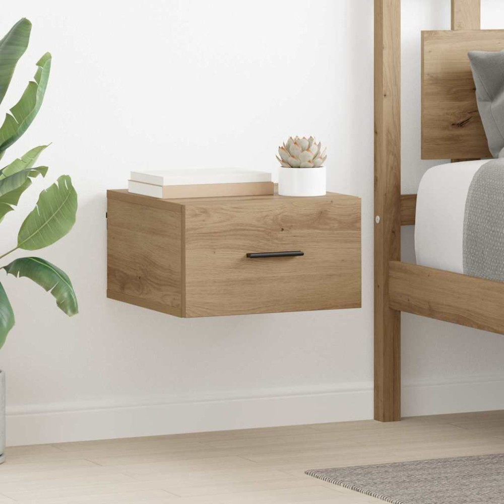 Produktbild för Nattduksbord 2 pcs artisan ek 35 x 35 x 20 cm Konstruerat trä