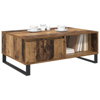 Produktbild för Kaffeebord Gammalt trä 90 x 60 x 35 cm Konstruerat trä