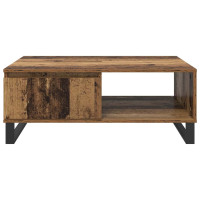 Produktbild för Kaffeebord Gammalt trä 90 x 60 x 35 cm Konstruerat trä
