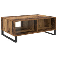 Produktbild för Kaffeebord Gammalt trä 90 x 60 x 35 cm Konstruerat trä