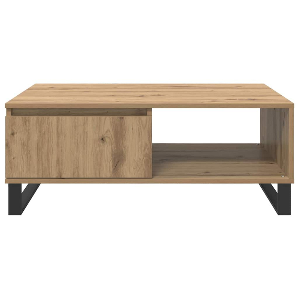 Produktbild för Kaffeebord Artisan Ek 90 x 60 x 35 cm Konstruerat trä