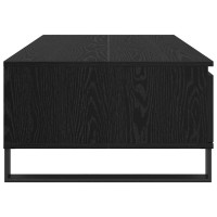 Produktbild för Kaffeebord Svart Ek 90 x 60 x 35 cm Konstruerat trä