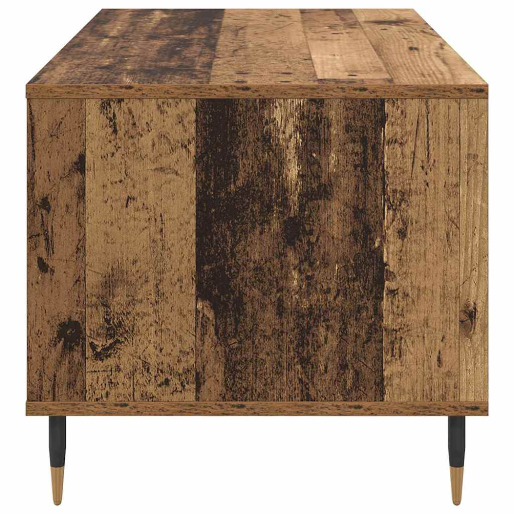 Produktbild för Kaffeebord med låda Gammalt trä 90 x 49 x 45 cm Konstruerat trä
