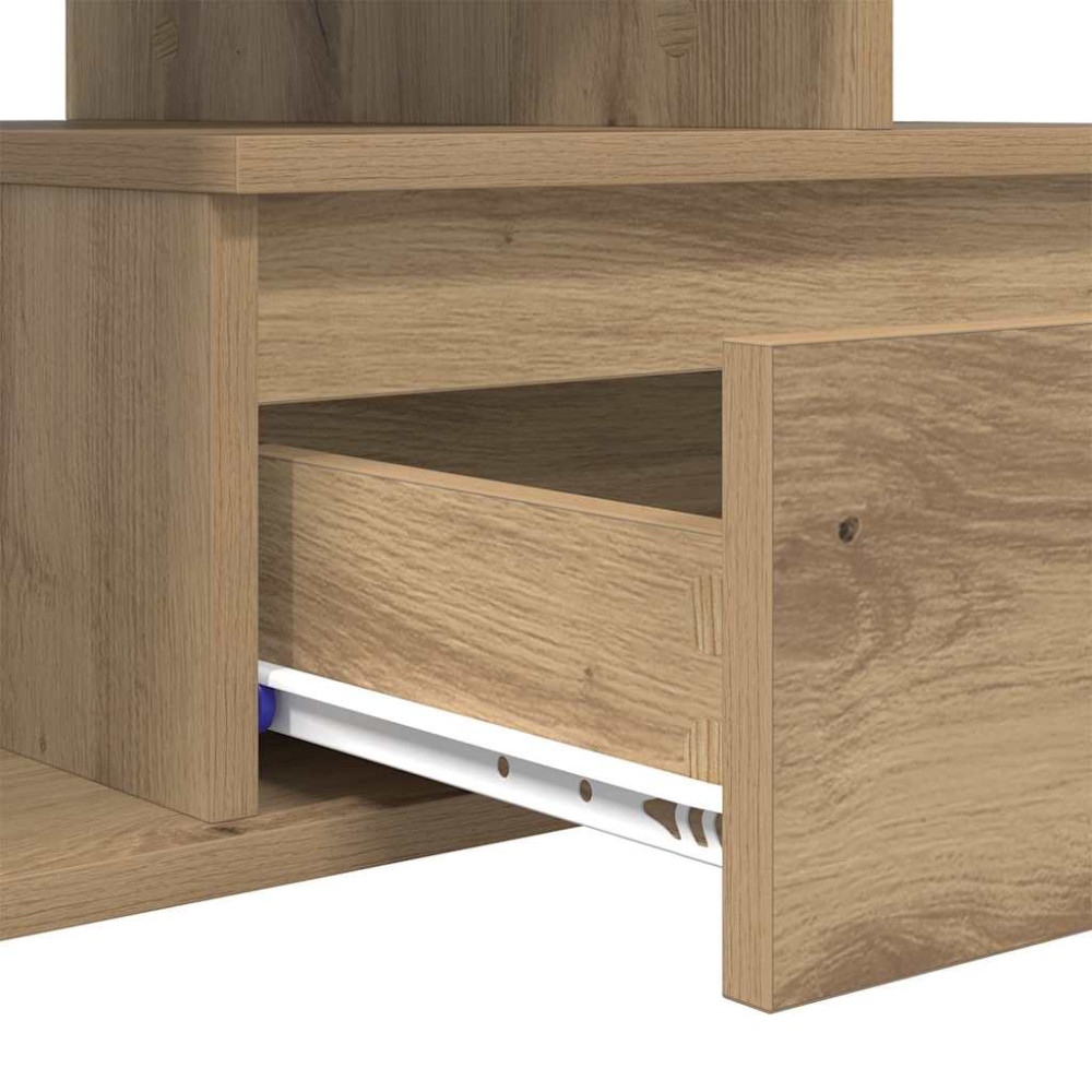 Produktbild för Kaffeebord med låda Artisan Ek 90 x 49 x 45 cm Konstruerat trä