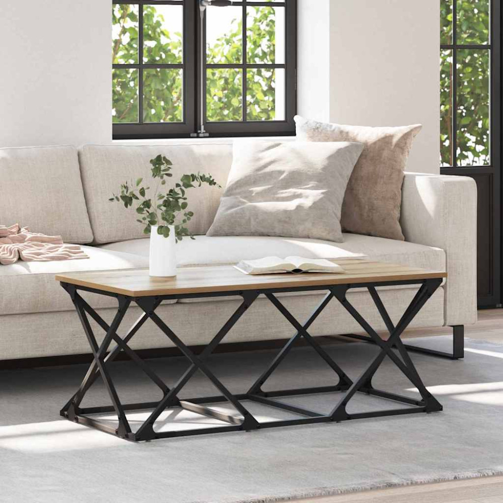 Produktbild för Kaffeebord Artisan Ek 100 x 49 x 40 cm Konstruerat trä