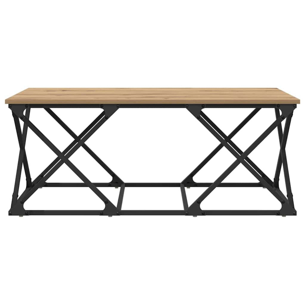 Produktbild för Kaffeebord Artisan Ek 100 x 49 x 40 cm Konstruerat trä
