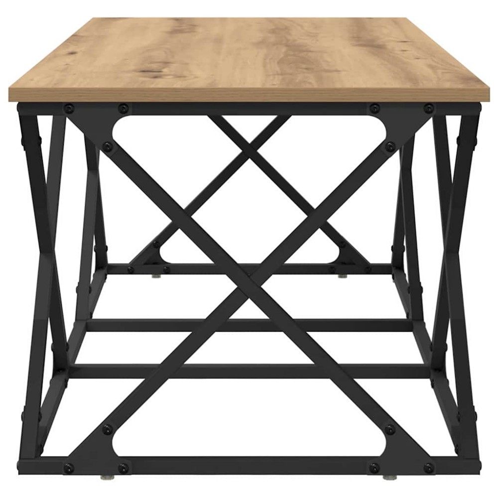 Produktbild för Kaffeebord Artisan Ek 100 x 49 x 40 cm Konstruerat trä