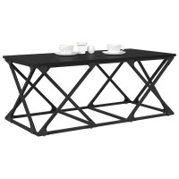 Produktbild för Kaffeebord Svart Ek 100 x 49 x 40 cm Konstruerat trä