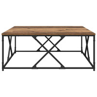 Produktbild för Kaffeebord Gammalt trä 100 x 100 x 40 cm Konstruerat trä