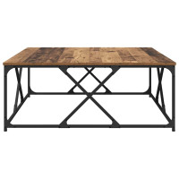 Produktbild för Kaffeebord Gammalt trä 100 x 100 x 40 cm Konstruerat trä