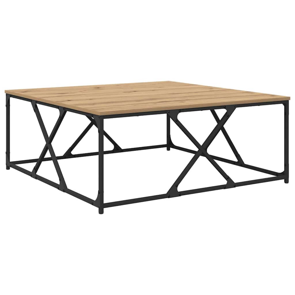 Produktbild för Kaffeebord Artisan Ek 100 x 100 x 40 cm Konstruerat trä