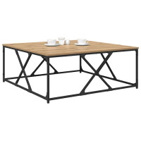 Produktbild för Kaffeebord Artisan Ek 100 x 100 x 40 cm Konstruerat trä