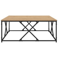 Produktbild för Kaffeebord Artisan Ek 100 x 100 x 40 cm Konstruerat trä