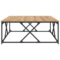 Produktbild för Kaffeebord Artisan Ek 100 x 100 x 40 cm Konstruerat trä