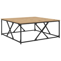 Produktbild för Kaffeebord Artisan Ek 100 x 100 x 40 cm Konstruerat trä