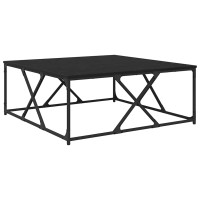 Produktbild för Kaffeebord Svart Ek 100 x 100 x 40 cm Konstruerat trä