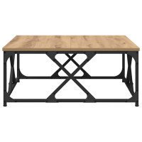 Produktbild för Kaffeebord Artisan Ek 70 x 70 x 30 cm Konstruerat trä