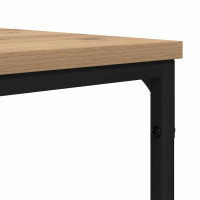 Produktbild för Kaffeebord Artisan Ek 70 x 70 x 30 cm Konstruerat trä