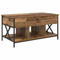 Produktbild för Kaffeebord Gammalt trä 100 x 55 x 48.5 cm Konstruerat trä