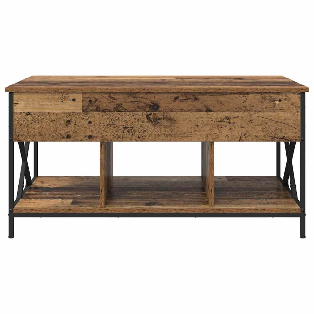 Produktbild för Kaffeebord Gammalt trä 100 x 55 x 48.5 cm Konstruerat trä