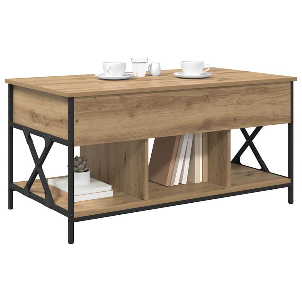 Produktbild för Kaffeebord Artisan Ek 100 x 55 x 48.5 cm Konstruerat trä