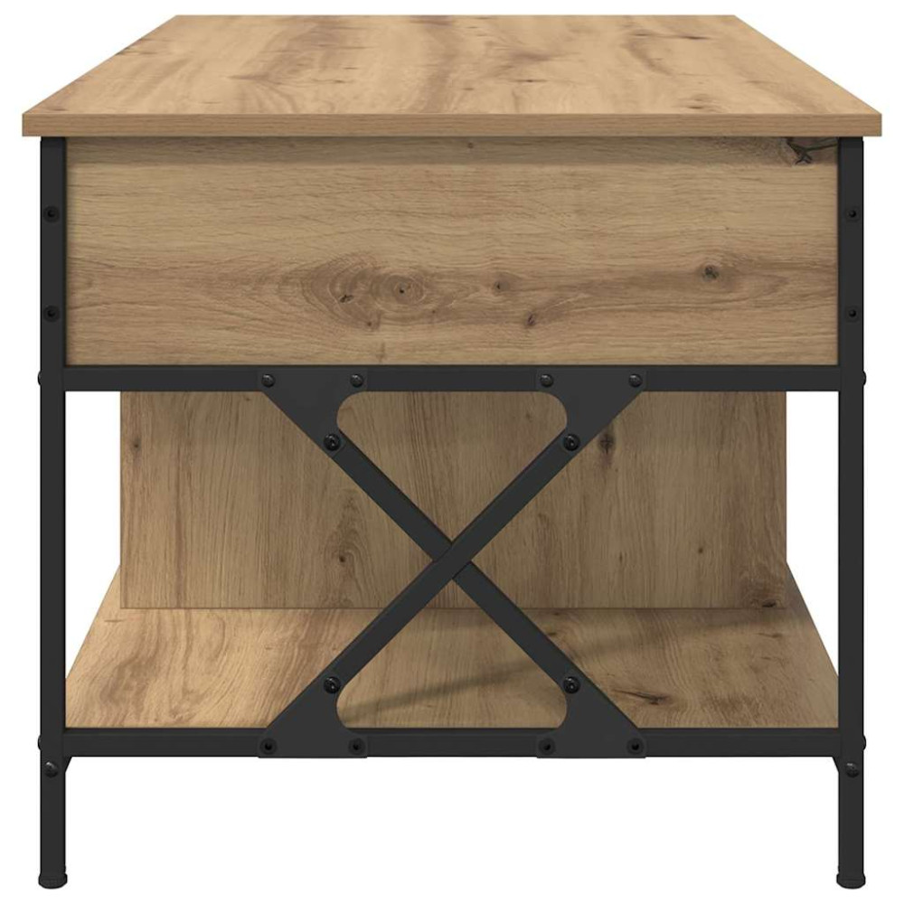 Produktbild för Kaffeebord Artisan Ek 100 x 55 x 48.5 cm Konstruerat trä