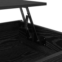 Produktbild för Kaffeebord Svart Ek 100 x 55 x 48.5 cm Konstruerat trä