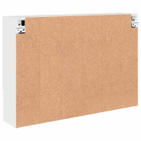 Produktbild för Spegelskåp Högblanka vita 80 x 17 x 55 cm Konstruerat trä