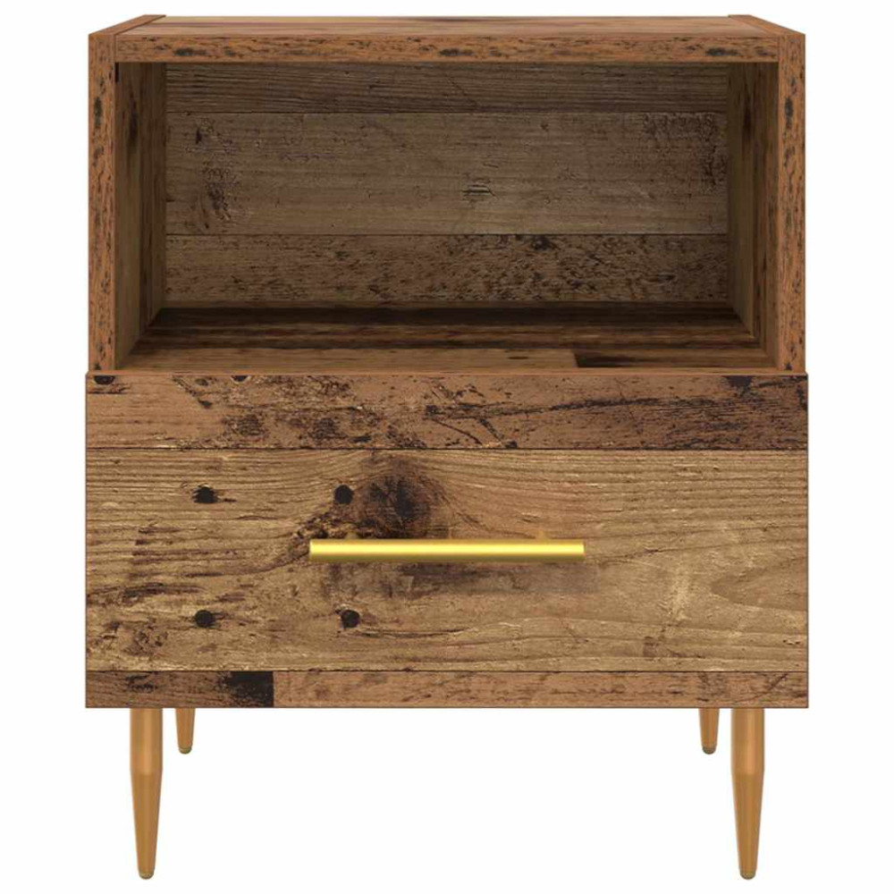 Produktbild för Sängbord 2 pcs Gammalt trä 40 x 35 x 47,5 cm Konstruerat trä