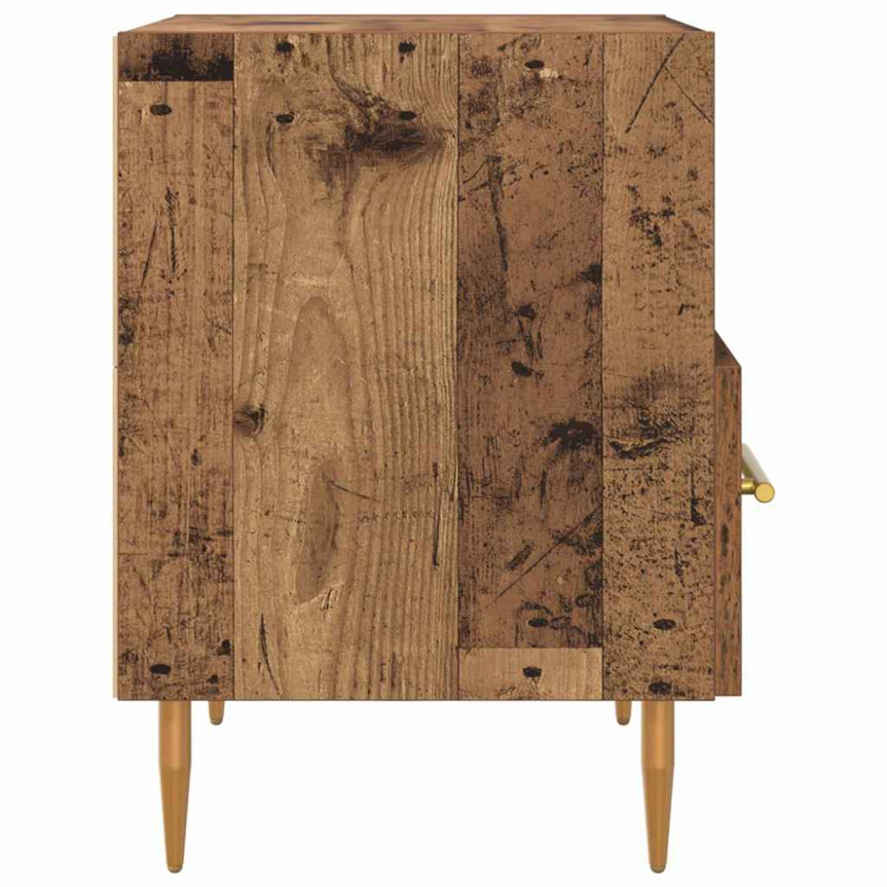 Produktbild för Sängbord 2 pcs Gammalt trä 40 x 35 x 47,5 cm Konstruerat trä