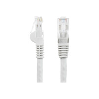 Produktbild för StarTech.com 75ft CAT6 Ethernet Cable, 10 Gigabit Snagless RJ45 650MHz 100W PoE Patch Cord, CAT 6 10GbE UTP Network Cable w/Strain Relief, White, Wiring is UL Certified/TIA - Category 6 - 24AWG (N6PATCH75WH) - patch-kabel - 22.9 m - vit
